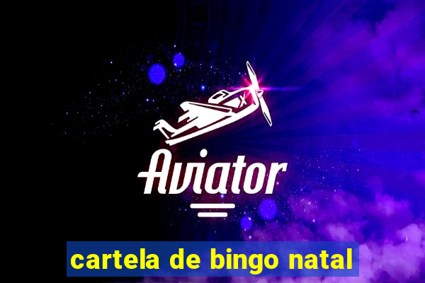 cartela de bingo natal